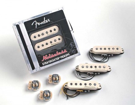 Fender Vintage Noiseless Stratocaster Pickups Aged White Set of 3 Manyetik Seti - Fender