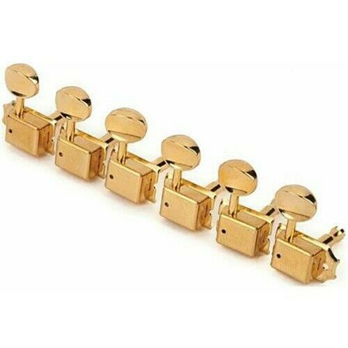 Fender Vintage Style Strat/Tele Gold 6 in Line Tuners - 1