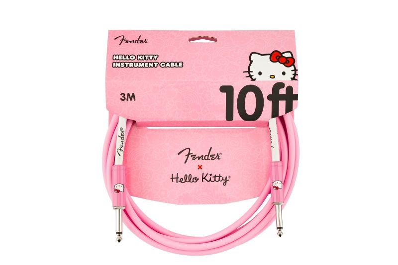 Fender® x Hello Kitty® Pembe Gitar Kablosu- 3 metre - 1