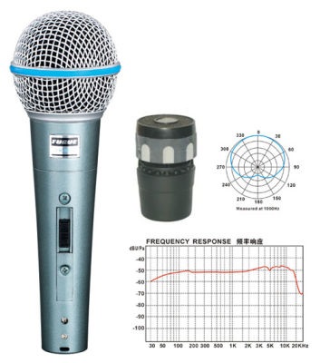 Fugue FM-58A Mikrofon Kablolu Dinamik Tek Yönlü 600 OHM - 2