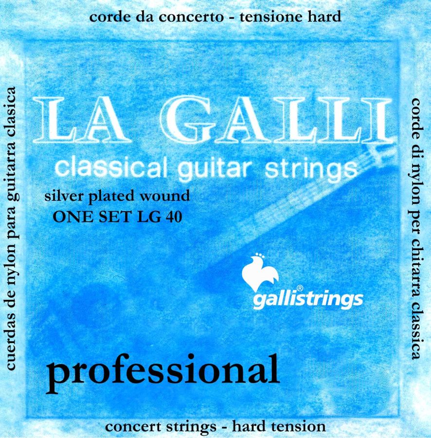 Galli LG40 Hard Tension Klasik Gitar Tel Takımı - 1