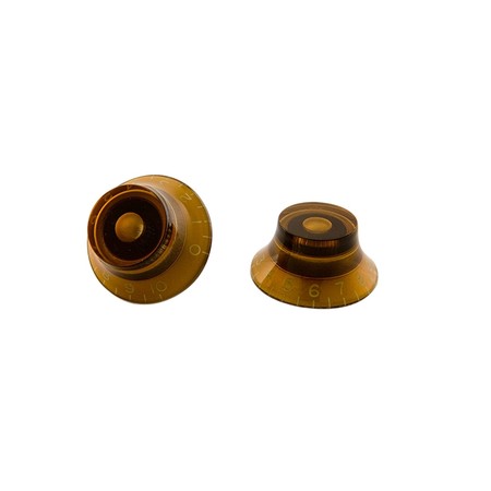 Gibson PRHK030 Vintage Amber Top Hat Bell Knobs 4'lü knobs - Gibson