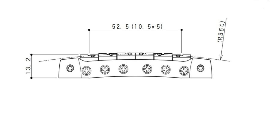 Gotoh 510FB Guitar Bridge Tail Piece - 3