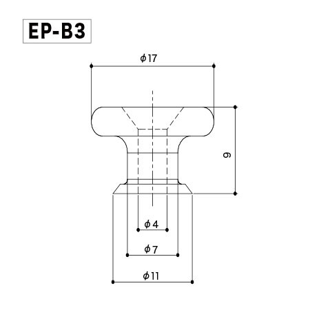 Gotoh EP-B3BK Black Gitar Askı Pimi 2'li set - 3