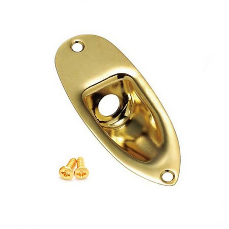 Gotoh JCS-1-GG Gold Stratocaster Style Jack Plate - Gotoh