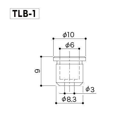 Gotoh TLB1-N Relic Elektro Gitar Tel Yüzüğü-String Ferrule 6'lı Set - 2