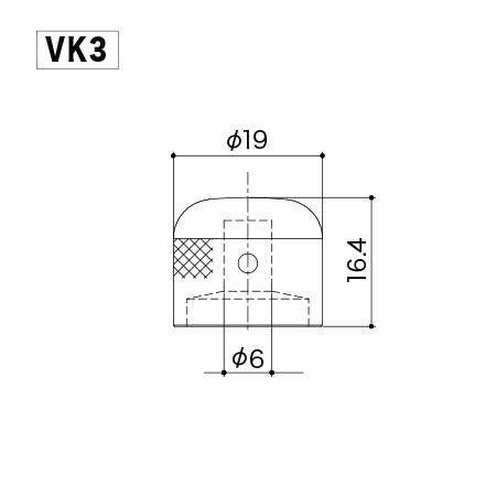 Gotoh VK3-B Black Kısa Boy Dome Gitar Knob - 2