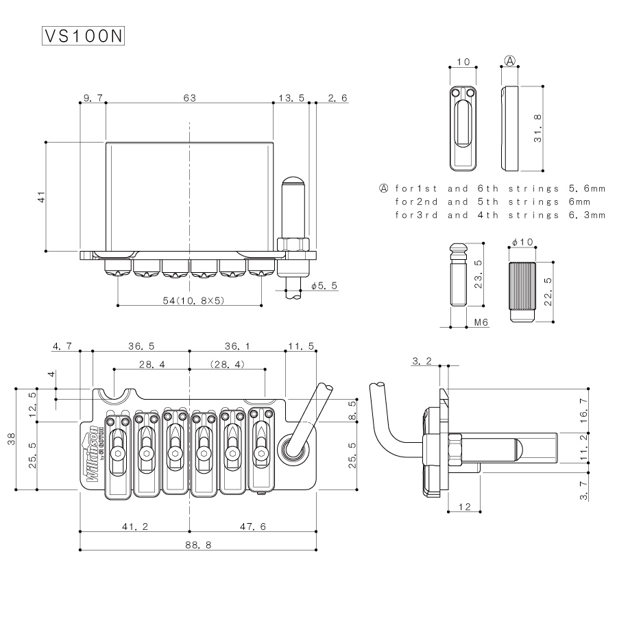 Gotoh VS-100N Wilkinson Tremolo Sistemi - 2