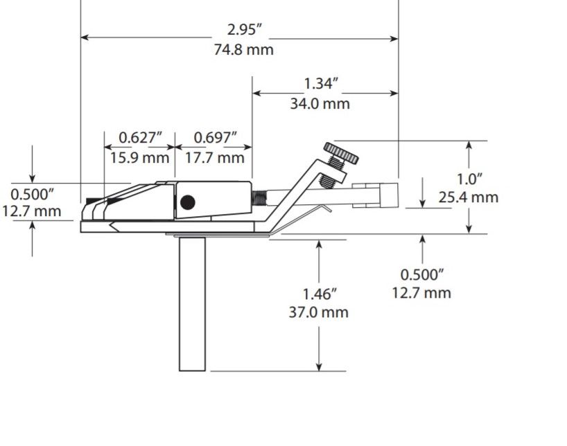 GraphTech PS-0080-C0 Floyd Rose Style Bridge - 4