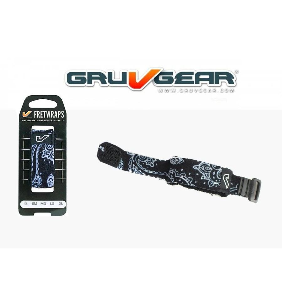 Gruv Gear FretWrap FW1-BNB-MD Siyah Bandana - Medium - 1