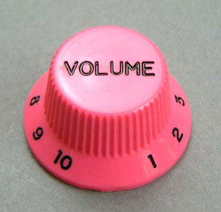 İbanez Hat Type Pink Wolume Knob Tek - 1