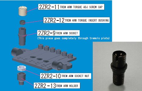 İbanez 2ZR2-9 Zero Tremolo Kol Yatağı - 1