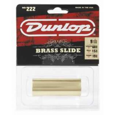 Jim Dunlop 222 ( 9 Ring) Brass & Gold Medium Slide - 2