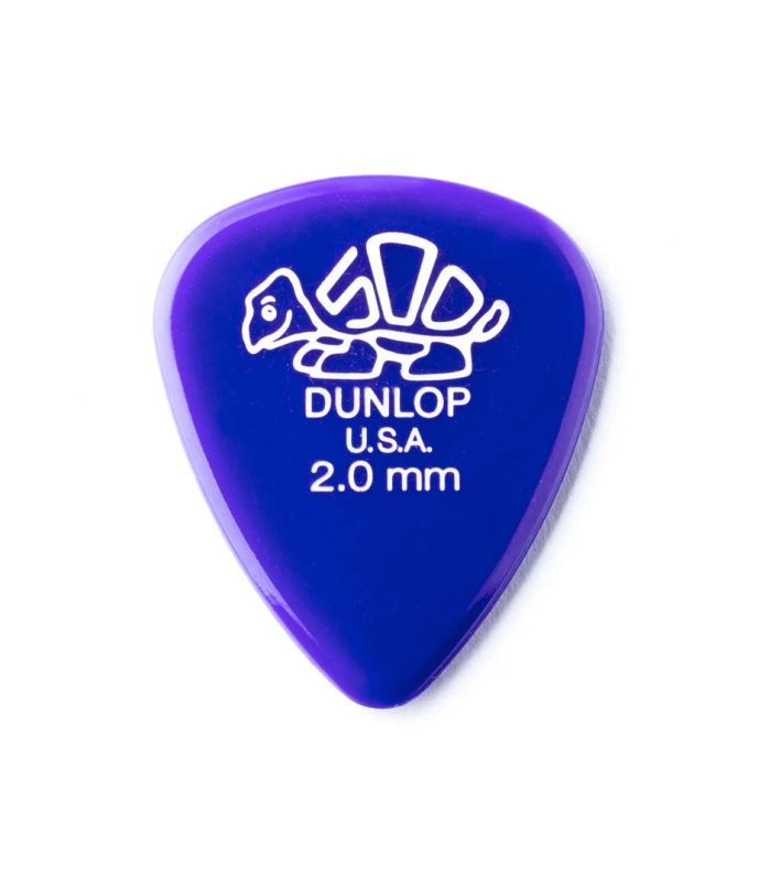 Jim Dunlop 41R2.0 Tortex Delrin Mor 2mm Gitar Penası Tek - 1