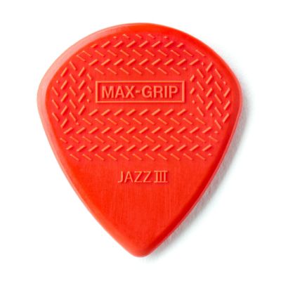 Jim Dunlop 471-3N Max Grip Jazz III Stiffo Kırmızı Pena - 1