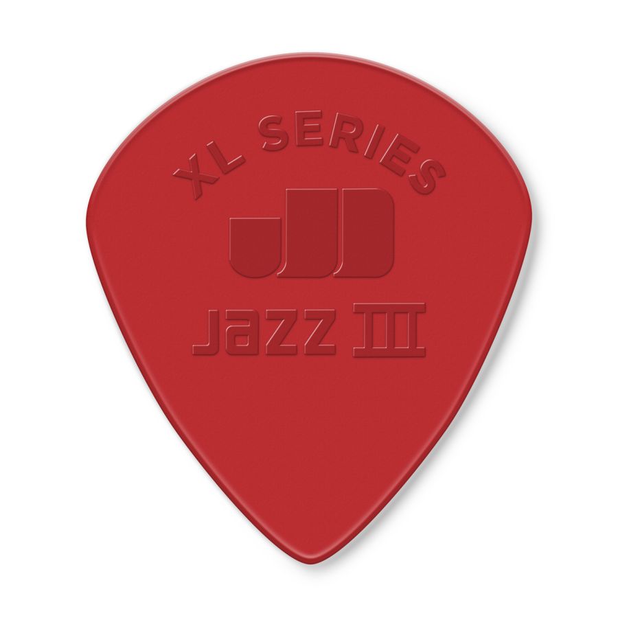 Jim Dunlop 47RXLN Jazz III XL Nylon Kırmızı Pena - 1