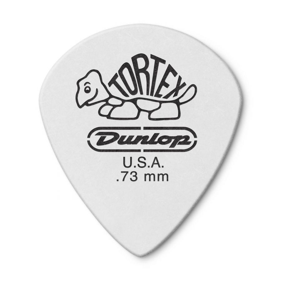 Jim Dunlop 482P0.73 Tortex White Jazz III Pena - 1