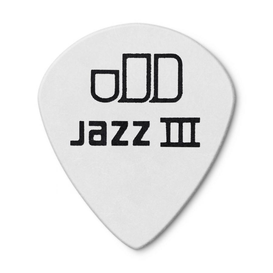 Jim Dunlop 482P0.73 Tortex White Jazz III Pena - 4