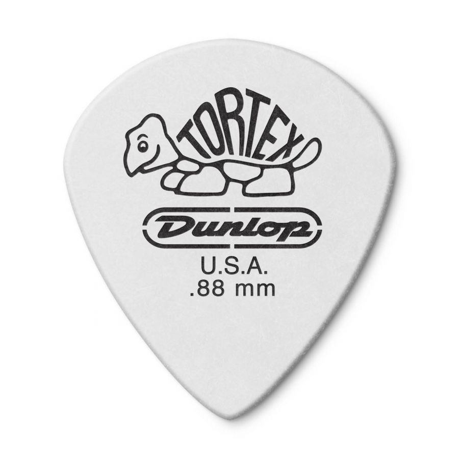 Jim Dunlop 482P0.88 Tortex White Jazz III Pena - 1