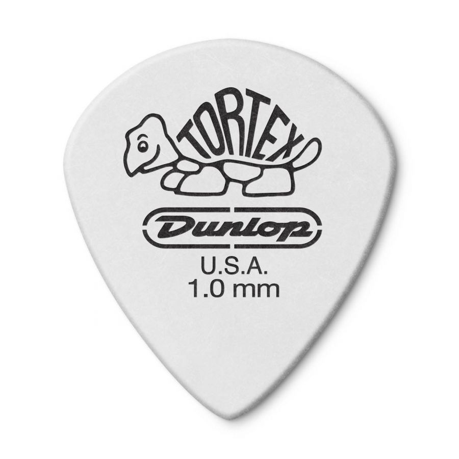 Jim Dunlop 482R1.0 Tortex White Jazz III Pena - 1