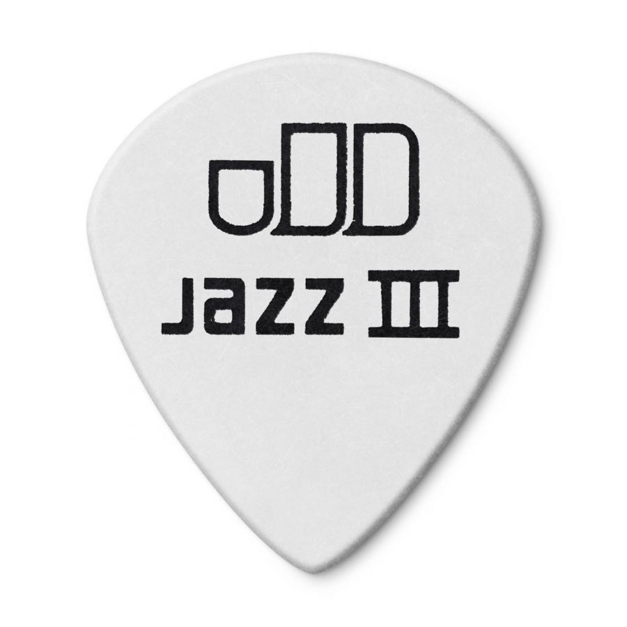 Jim Dunlop 482R1.0 Tortex White Jazz III Pena - 4