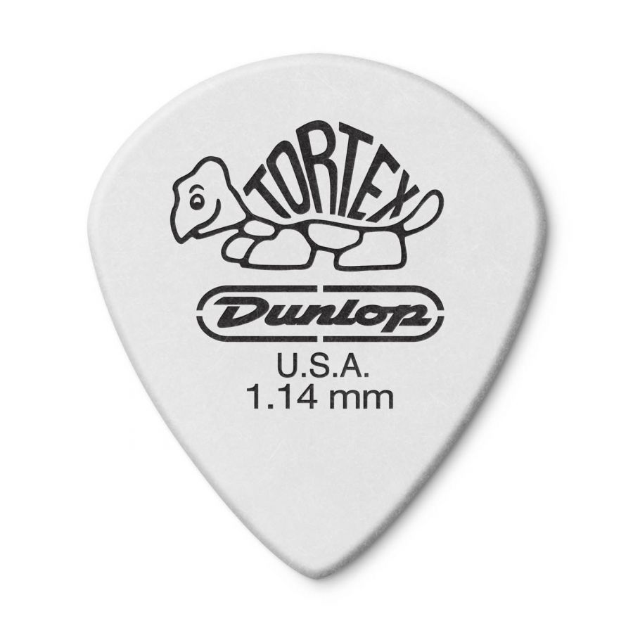 Jim Dunlop 482P1.14 Tortex White Jazz III Pena - 1