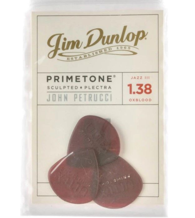 Jim Dunlop 518PJPRD John Petrucci Signature Primetone Jazz III 3’lü Paket Pena - 3