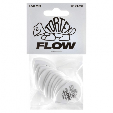 Jim Dunlop 558P1.5 Tortex 1.5mm Flow 12li Pena - 1