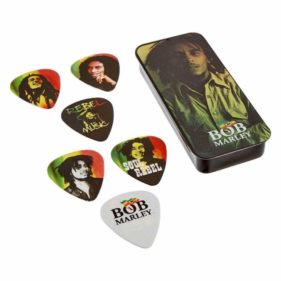 Jim Dunlop Bob Marley 6'lı Kutu Pena Seti (Medium) - 1