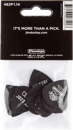 Jim Dunlop - Jim Dunlop Tortex® Pitch Black Jazz III 1.14mm 12'li Set Pena