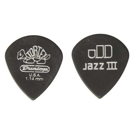 Jim Dunlop Tortex® Pitch Black Jazz III 1.14mm 12'li Set Pena - 3