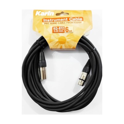 Karin 6 Metre İki ucu XLR Mikrofon Kablosu - Karin