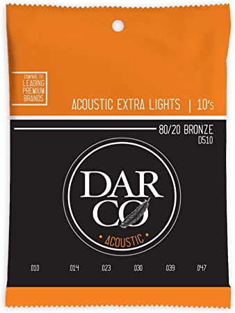 Darco D510 Extra Light Bronze 10-47 Akustik Gitar Tel Takımı - 1