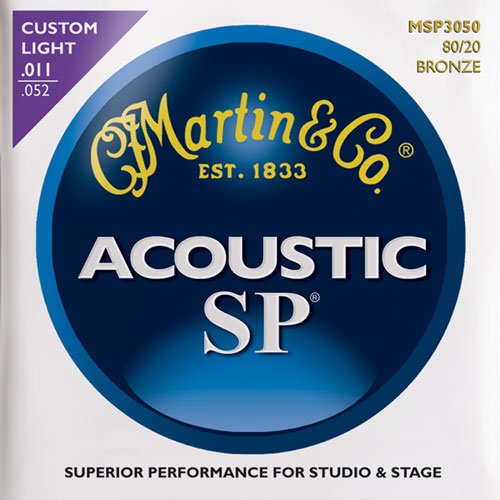 Martin Bronze MSP3050 Custom Light Akustik Gitar Teli - 1