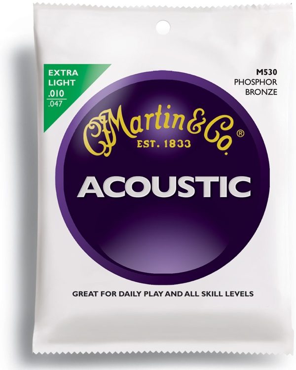 Martin M530 - Phosphor Bronze (10-47) Extra Light - Akustik Gitar Teli - 1