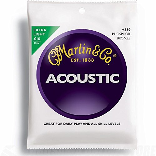 Martin M530 Phosphor Bronze Extra Light 10-47 Akustik Gitar Teli - 1