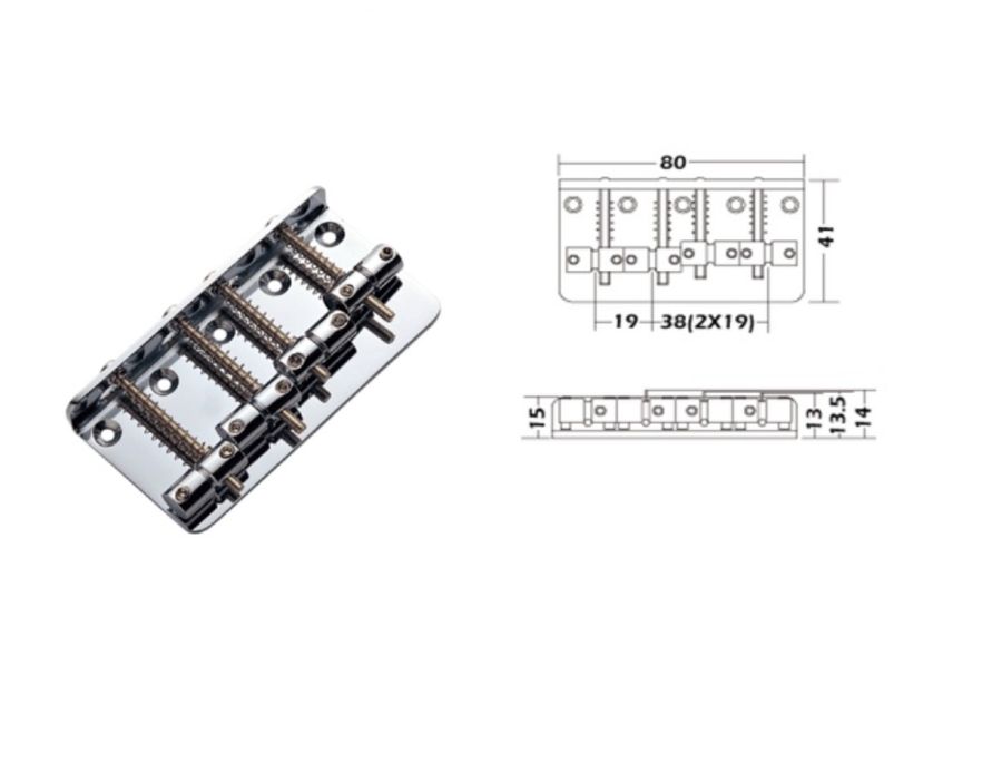 Mings BB401 4 Telli Bas Gitar Köprü - 1