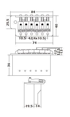 Mings SB003 Zinc Tremolo Köprü - 2