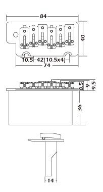 Mings SB009 Zinc Tremolo Köprü - 2