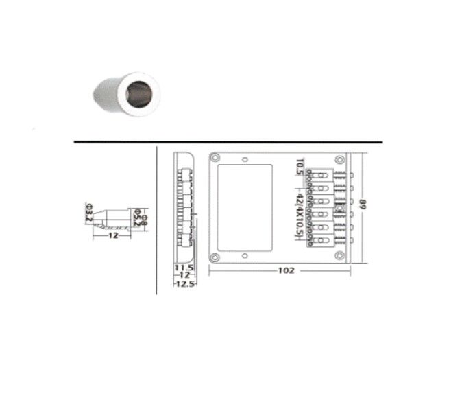 Mings TB005 Tele Humbucker Köprü - 2