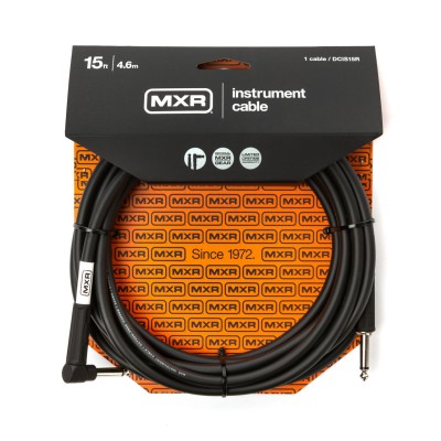 Mxr® 15 Ft DCIS15R Standard 4.6Mt Sağ Uç L Enstruman Kablosu - MXR