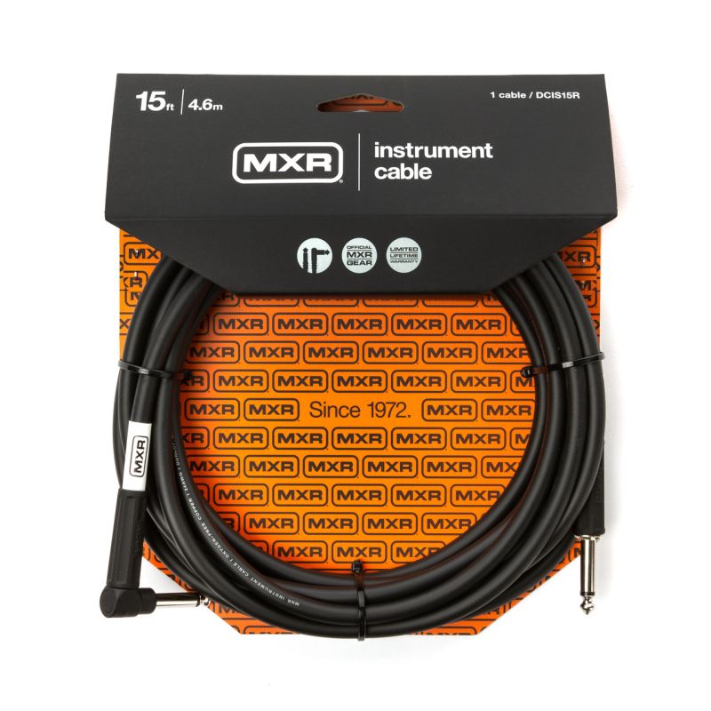 Mxr® 15 Ft DCIS15R Standard 4.6Mt Sağ Uç L Enstruman Kablosu - 1