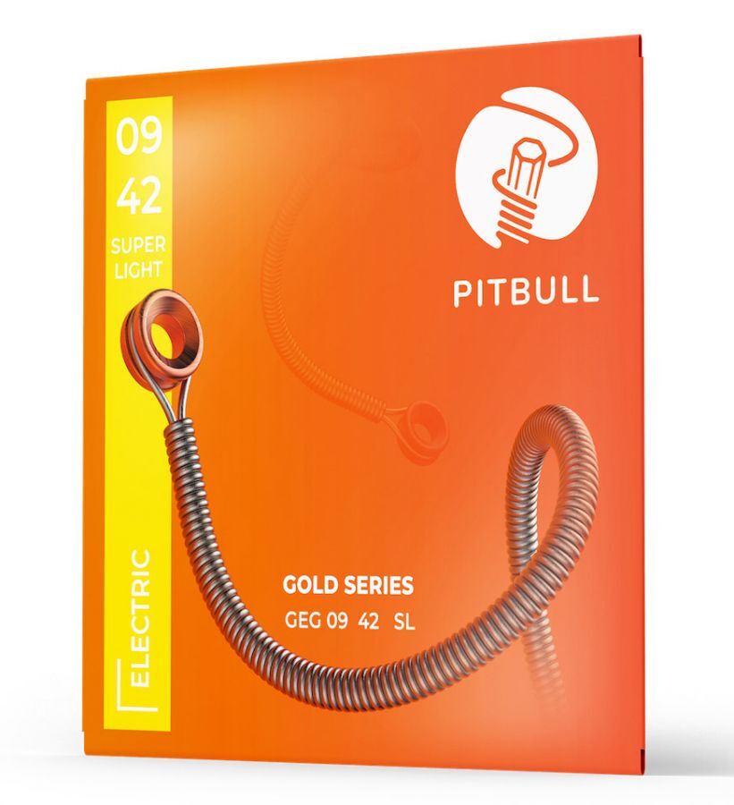 Pitbull Strings Gold Series GEG L Yeni Versiyon 09-42 Elektro Gitar Teli - 1