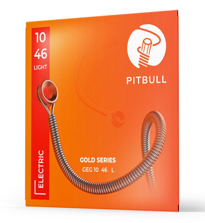 Pitbull Strings Gold Series GEG L Yeni Versiyon 10-46 Elektro Gitar Teli - 1