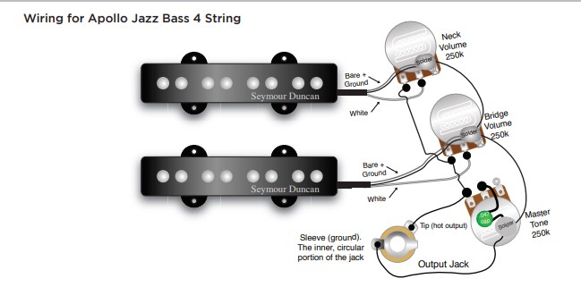 Seymour Duncan Apollo Jazz Bass 4 Telli Neck Manyetik - 2