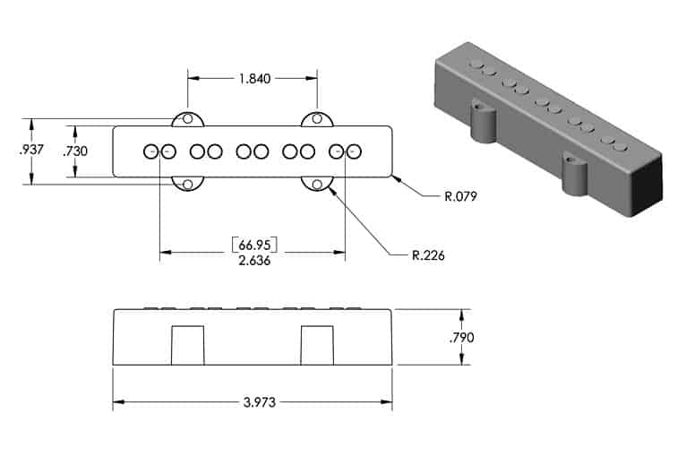 Seymour Duncan Apollo Jazz Bass™ 5 Telli 67/70mm Neck Manyetik - 2