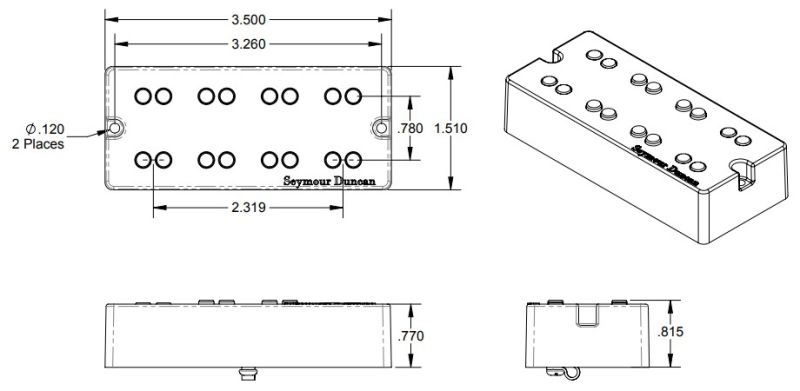 Seymour Duncan NYC 4 Telli Pasif Köprü Manyetik - 2