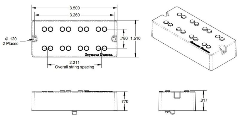 Seymour Duncan NYC 4 Telli Pasif Neck Manyetik - 2