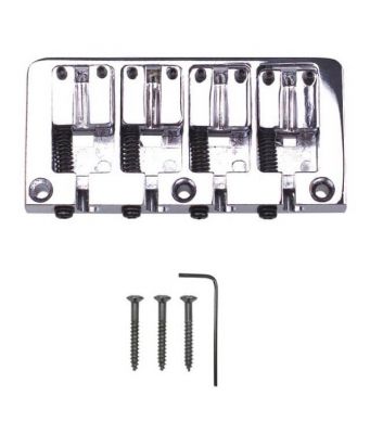 Valencia BBR4-CR 4 Telli Bas Gitar Köprüsü Krom (93.5 X 45.5) - 1