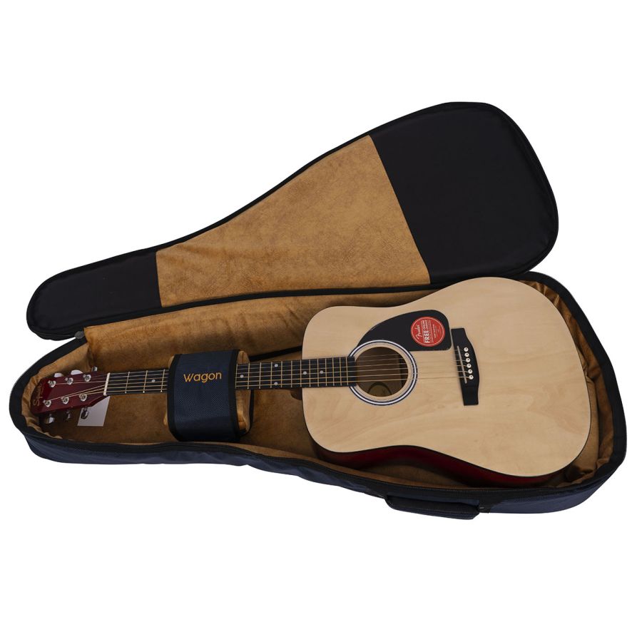 Wagon 05 Serisi Kalın Mavi Akustik Gitar Taşıma Çantası-Gigbag - 3